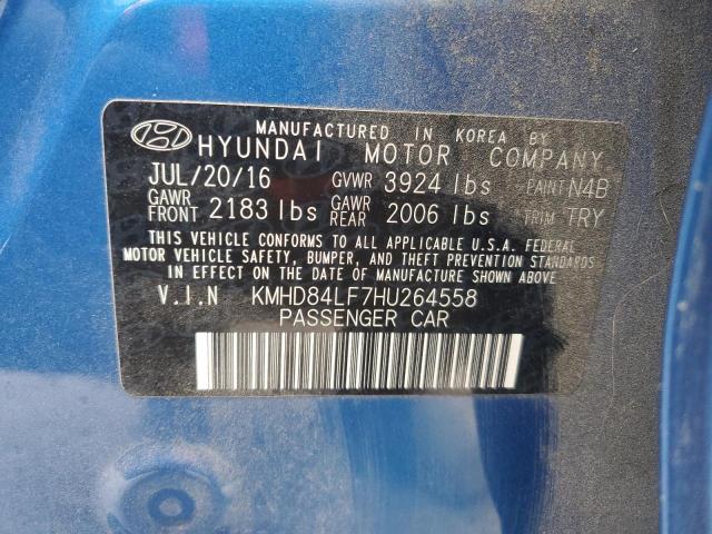 Photo 12 VIN: KMHD84LF7HU264558 - HYUNDAI ELANTRA SE 