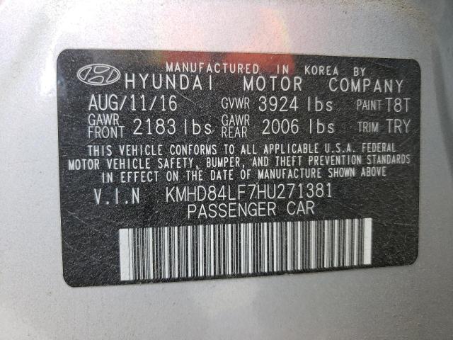 Photo 9 VIN: KMHD84LF7HU271381 - HYUNDAI ELANTRA SE 