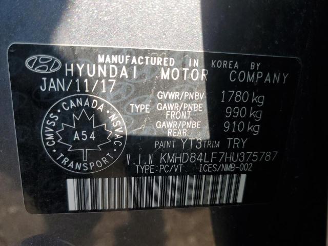 Photo 12 VIN: KMHD84LF7HU375787 - HYUNDAI ELANTRA SE 