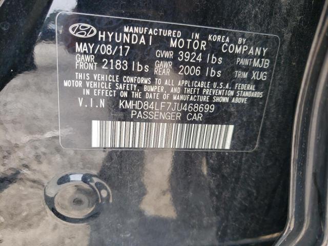 Photo 11 VIN: KMHD84LF7JU468699 - HYUNDAI ELANTRA 