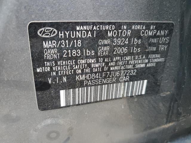 Photo 11 VIN: KMHD84LF7JU677232 - HYUNDAI ELANTRA SE 