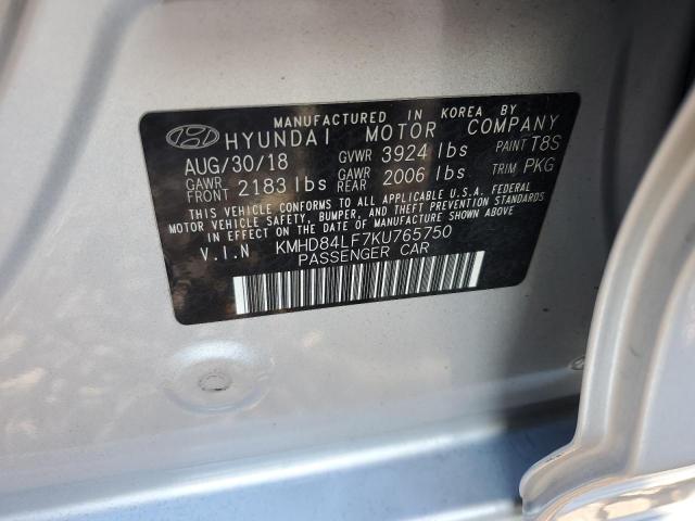 Photo 11 VIN: KMHD84LF7KU765750 - HYUNDAI ELANTRA SE 