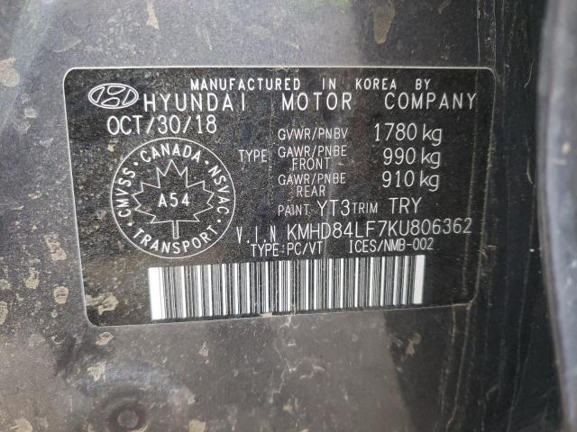 Photo 9 VIN: KMHD84LF7KU806362 - HYUNDAI ELANTRA SE 