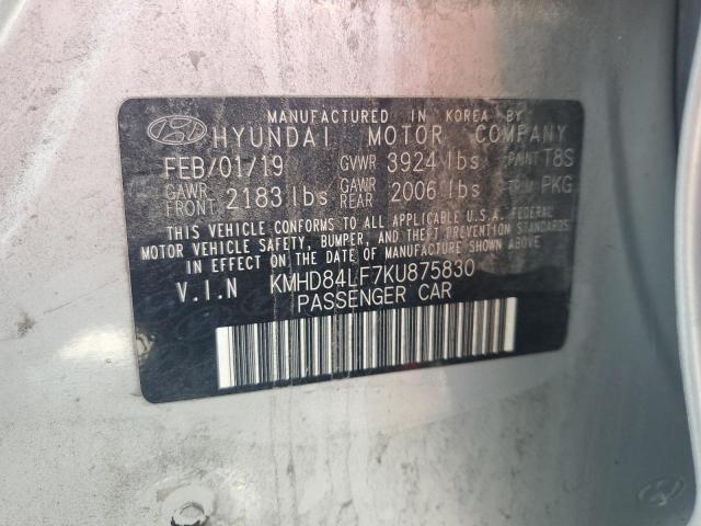 Photo 11 VIN: KMHD84LF7KU875830 - HYUNDAI ELANTRA SE 