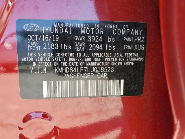 Photo 11 VIN: KMHD84LF7LU018523 - HYUNDAI ELANTRA SE 