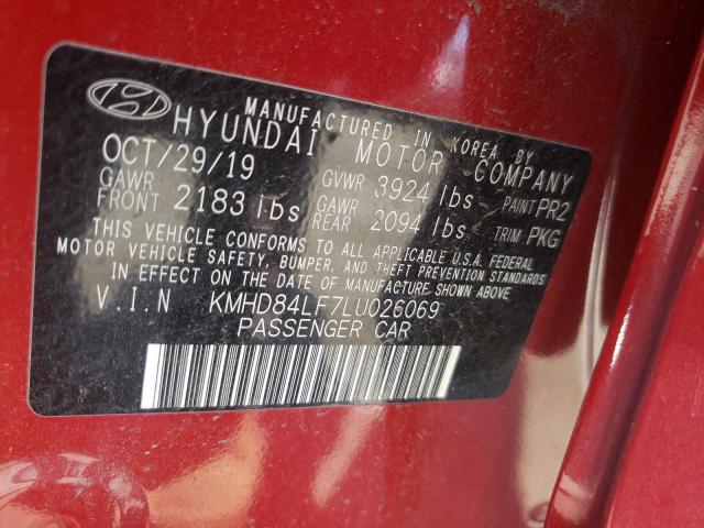 Photo 9 VIN: KMHD84LF7LU026069 - HYUNDAI ELANTRA SE 