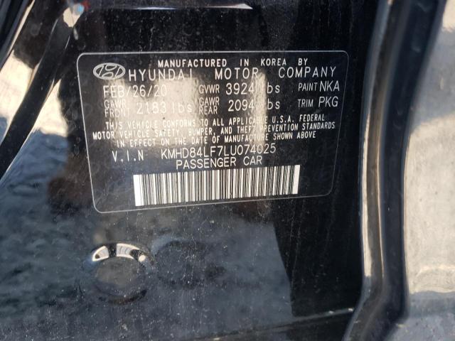 Photo 9 VIN: KMHD84LF7LU074025 - HYUNDAI ELANTRA SE 