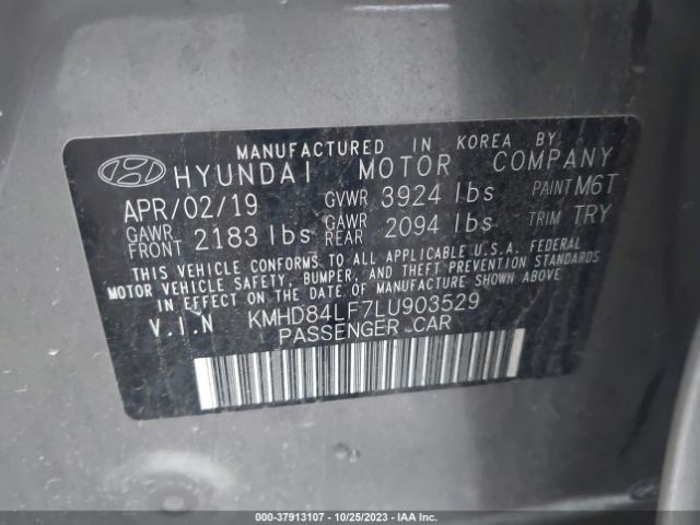 Photo 8 VIN: KMHD84LF7LU903529 - HYUNDAI ELANTRA 