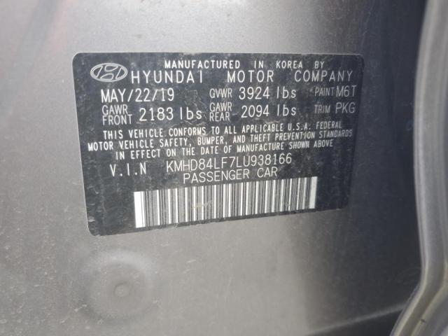 Photo 12 VIN: KMHD84LF7LU938166 - HYUNDAI ELANTRA SE 