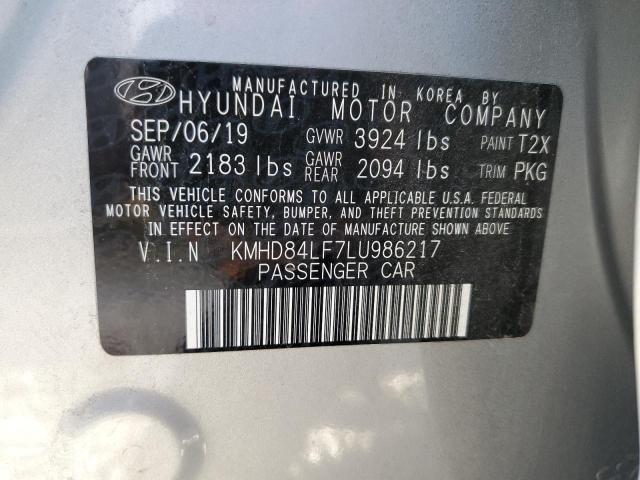 Photo 9 VIN: KMHD84LF7LU986217 - HYUNDAI ELANTRA SE 