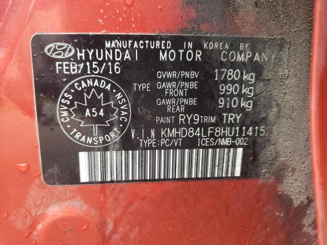 Photo 12 VIN: KMHD84LF8HU114152 - HYUNDAI ELANTRA SE 