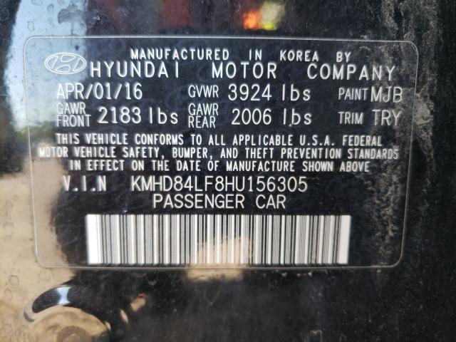 Photo 9 VIN: KMHD84LF8HU156305 - HYUNDAI ELANTRA SE 