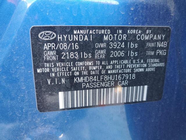 Photo 11 VIN: KMHD84LF8HU167918 - HYUNDAI ELANTRA 