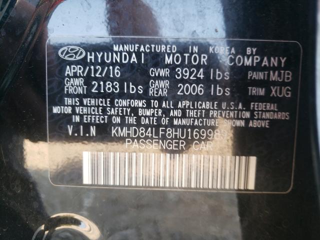 Photo 9 VIN: KMHD84LF8HU169989 - HYUNDAI ELANTRA SE 