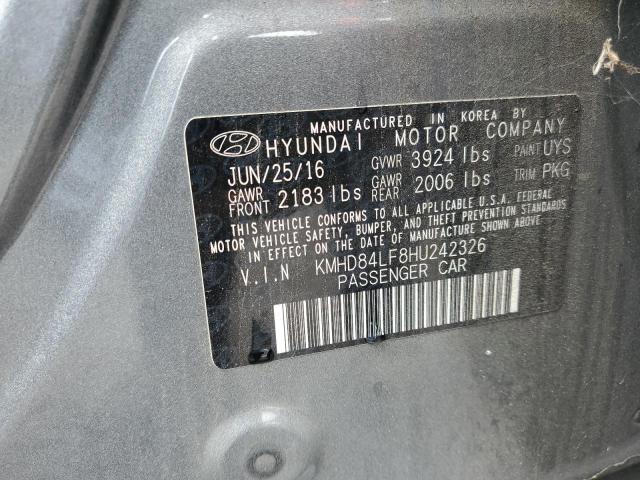 Photo 11 VIN: KMHD84LF8HU242326 - HYUNDAI ELANTRA 