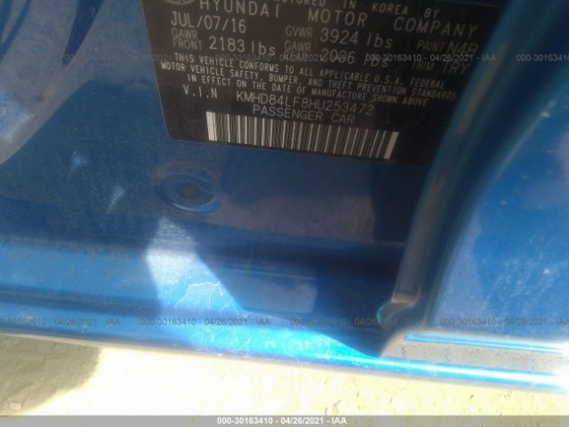 Photo 8 VIN: KMHD84LF8HU253472 - HYUNDAI ELANTRA 