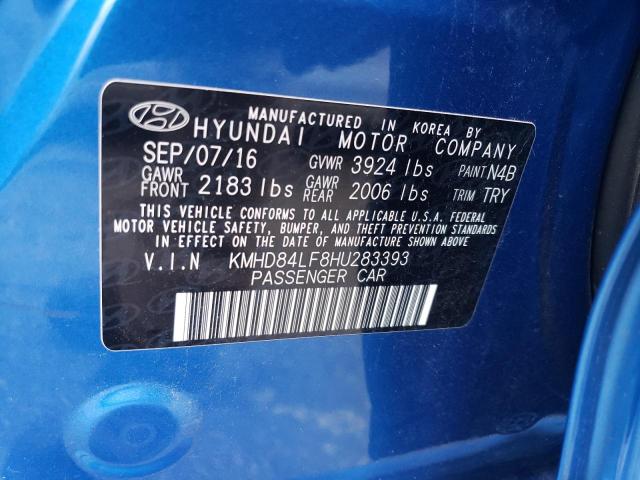 Photo 11 VIN: KMHD84LF8HU283393 - HYUNDAI ELANTRA 