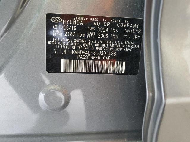 Photo 11 VIN: KMHD84LF8HU301438 - HYUNDAI ELANTRA 