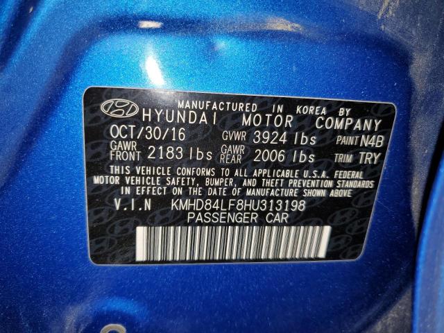 Photo 11 VIN: KMHD84LF8HU313198 - HYUNDAI ELANTRA SE 