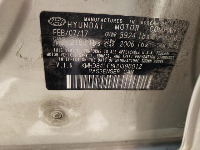 Photo 12 VIN: KMHD84LF8HU398012 - HYUNDAI ELANTRA SE 