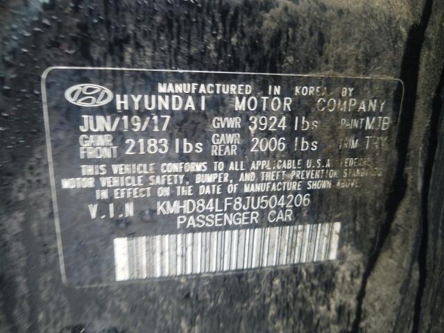 Photo 9 VIN: KMHD84LF8JU504206 - HYUNDAI ELANTRA SE 