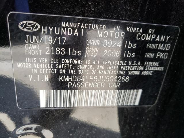 Photo 9 VIN: KMHD84LF8JU504268 - HYUNDAI ELANTRA 