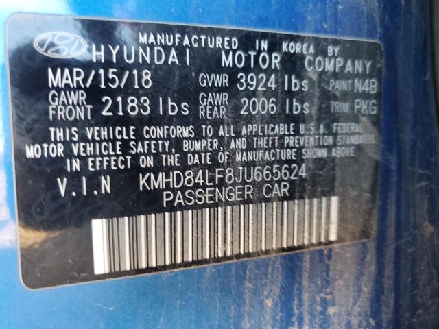 Photo 12 VIN: KMHD84LF8JU665624 - HYUNDAI ELANTRA 