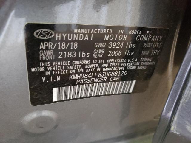 Photo 9 VIN: KMHD84LF8JU688126 - HYUNDAI ELANTRA SE 