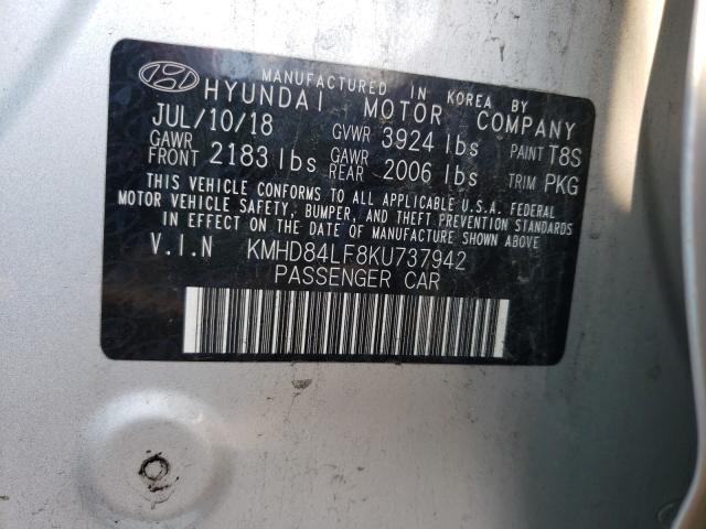 Photo 9 VIN: KMHD84LF8KU737942 - HYUNDAI ELANTRA SE 