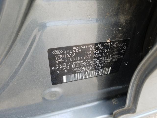 Photo 9 VIN: KMHD84LF8KU773453 - HYUNDAI ELANTRA SE 