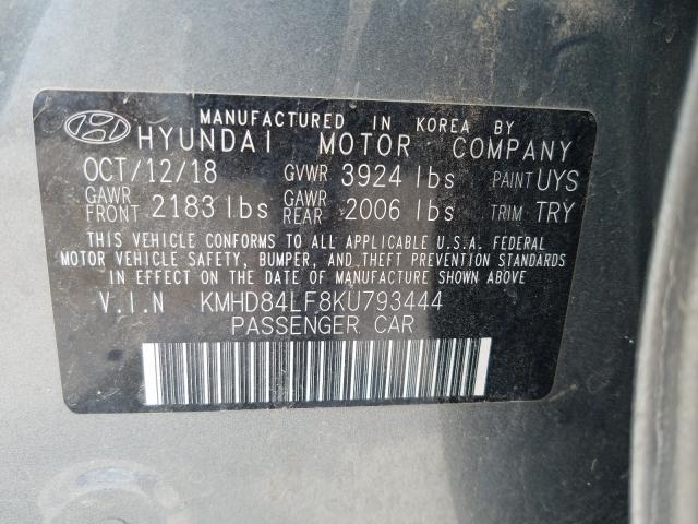 Photo 9 VIN: KMHD84LF8KU793444 - HYUNDAI ELANTRA SE 