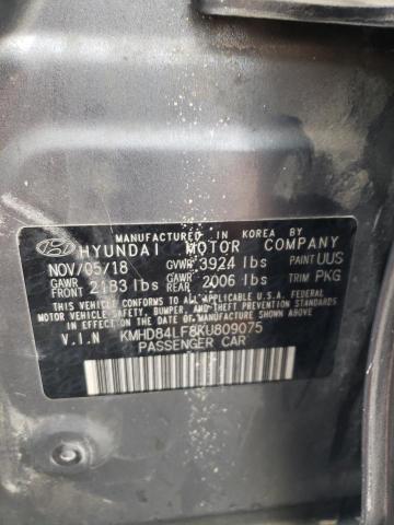 Photo 12 VIN: KMHD84LF8KU809075 - HYUNDAI ELANTRA SE 