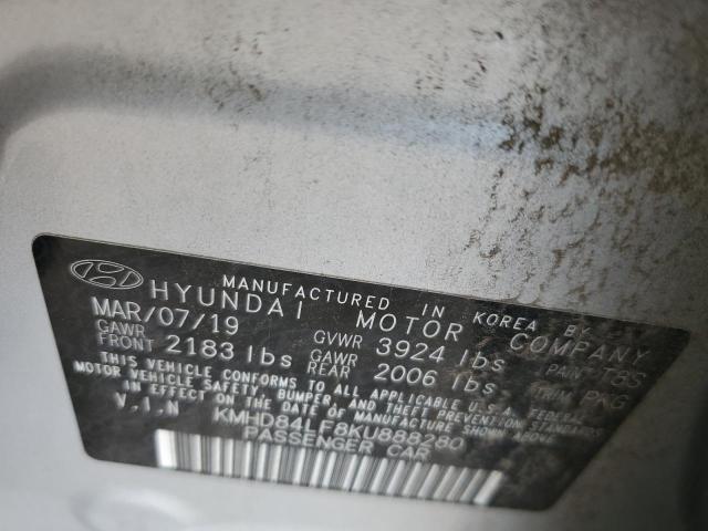 Photo 12 VIN: KMHD84LF8KU888280 - HYUNDAI ELANTRA 