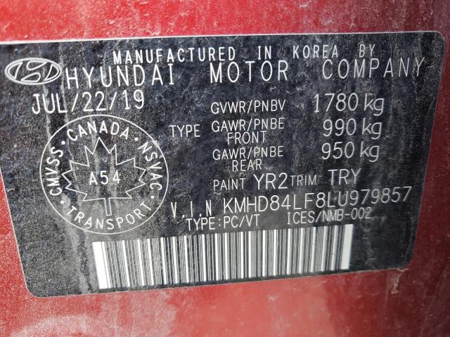 Photo 11 VIN: KMHD84LF8LU979857 - HYUNDAI ELANTRA 