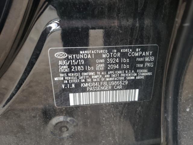 Photo 9 VIN: KMHD84LF8LU986629 - HYUNDAI ELANTRA SE 