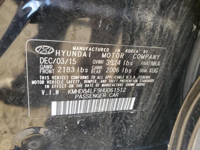 Photo 11 VIN: KMHD84LF9HU061512 - HYUNDAI ELANTRA SE 