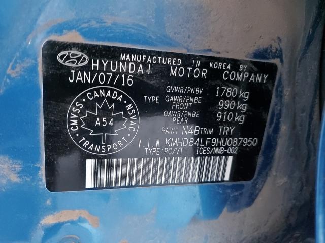 Photo 8 VIN: KMHD84LF9HU087950 - HYUNDAI ELANTRA SE 