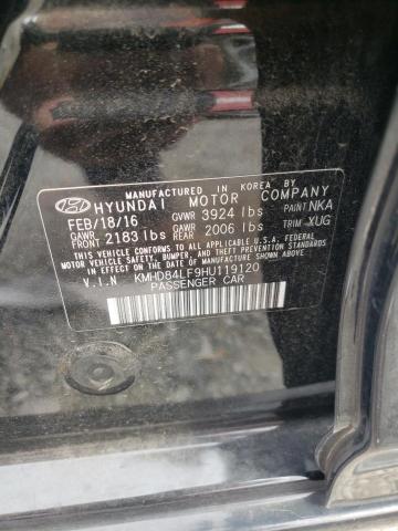 Photo 11 VIN: KMHD84LF9HU119120 - HYUNDAI ELANTRA SE 