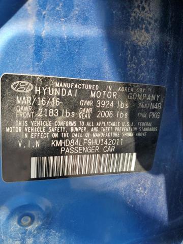 Photo 11 VIN: KMHD84LF9HU142011 - HYUNDAI ELANTRA SE 