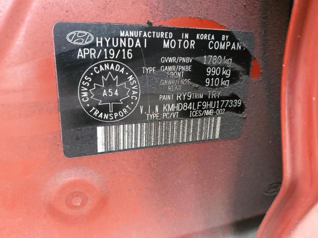 Photo 11 VIN: KMHD84LF9HU177339 - HYUNDAI ELANTRA SE 