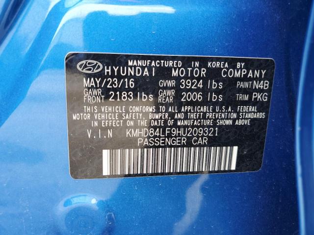 Photo 11 VIN: KMHD84LF9HU209321 - HYUNDAI ELANTRA SE 