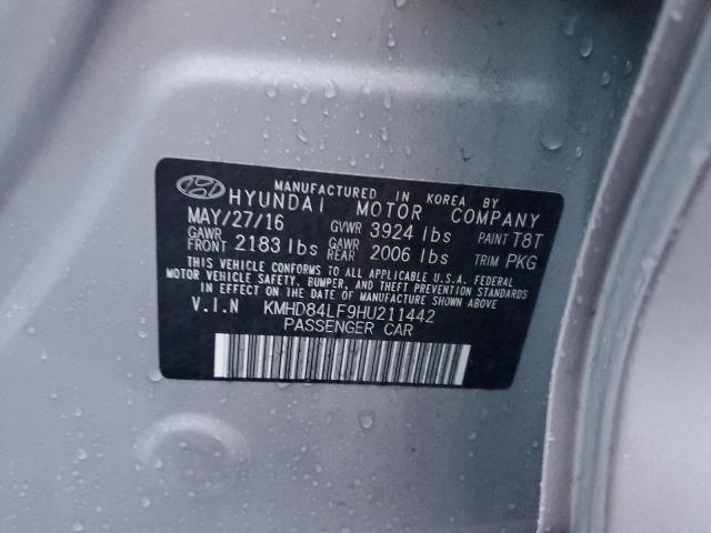 Photo 11 VIN: KMHD84LF9HU211442 - HYUNDAI ELANTRA 