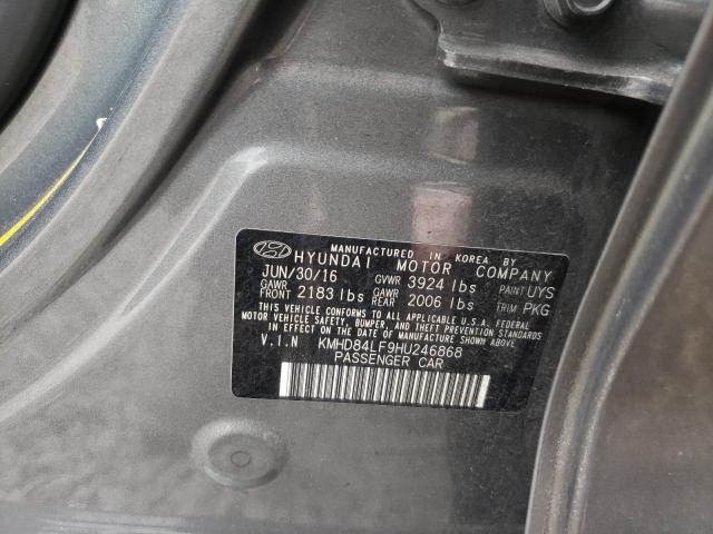 Photo 9 VIN: KMHD84LF9HU246868 - HYUNDAI ELANTRA SE 