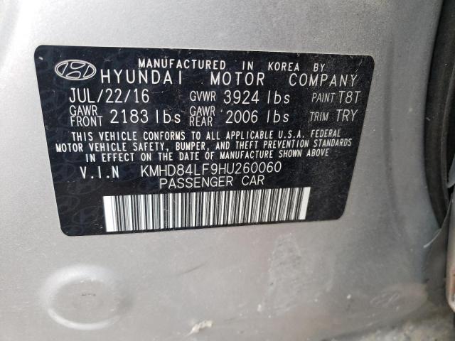 Photo 9 VIN: KMHD84LF9HU260060 - HYUNDAI ELANTRA SE 