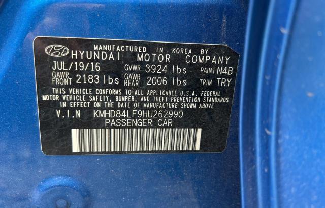 Photo 9 VIN: KMHD84LF9HU262990 - HYUNDAI ELANTRA SE 