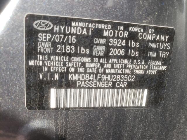 Photo 9 VIN: KMHD84LF9HU283502 - HYUNDAI ELANTRA SE 