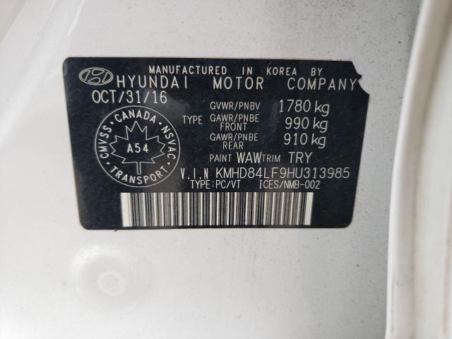 Photo 11 VIN: KMHD84LF9HU313985 - HYUNDAI ELANTRA SE 