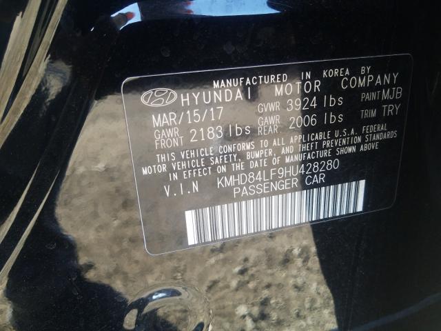 Photo 9 VIN: KMHD84LF9HU428280 - HYUNDAI ELANTRA SE 