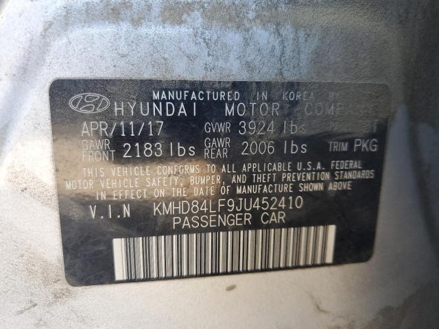 Photo 12 VIN: KMHD84LF9JU452410 - HYUNDAI ELANTRA SE 