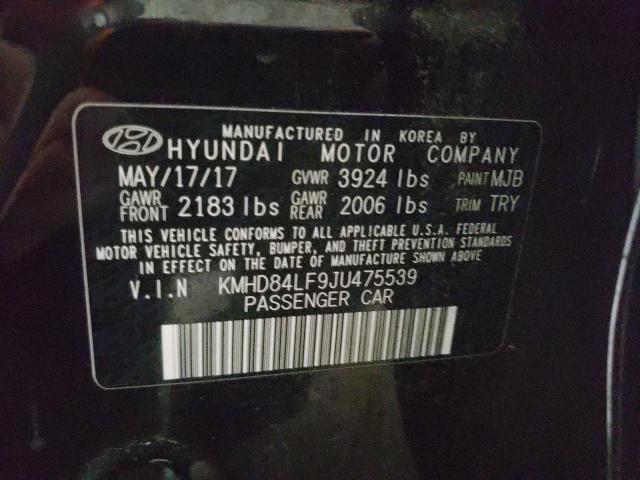 Photo 9 VIN: KMHD84LF9JU475539 - HYUNDAI ELANTRA SE 